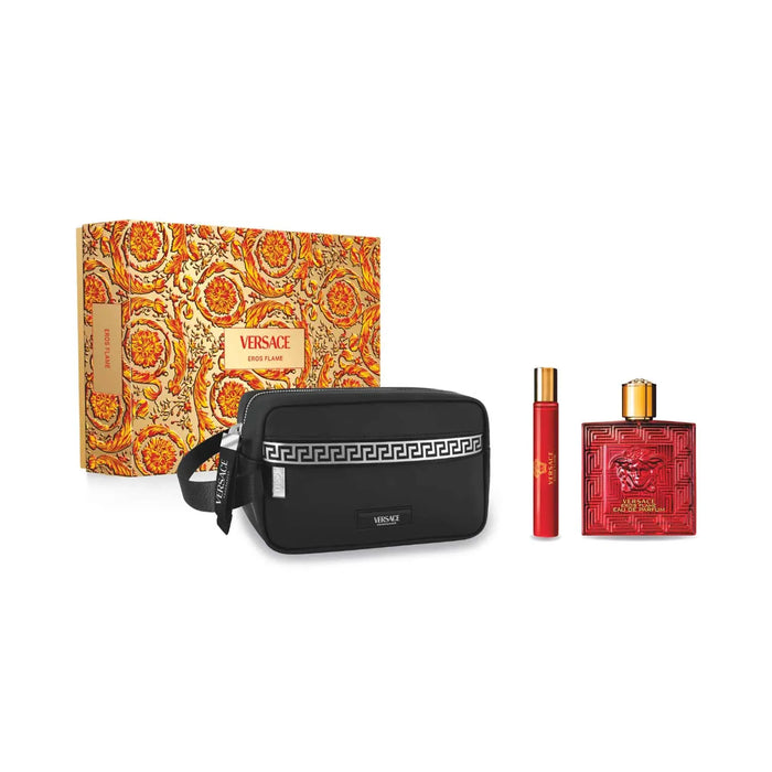Versace Eros Flame 2Pcs Bag Set Eau de Parfum Spray - 100ml