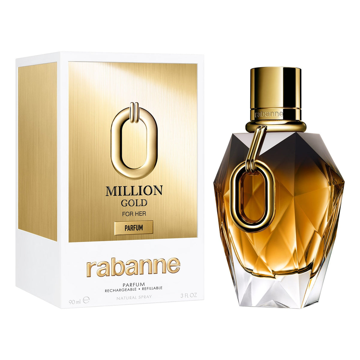 Million Gold For Her by Paco Rabanne - Parfum Spray, 90ml