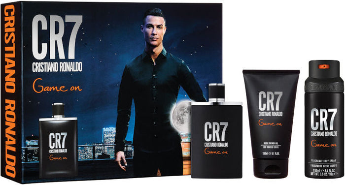 CR7 Game On 3Pc Set for Men by Cristiano Ronaldo - Eau de Toilette Spray, 100ml