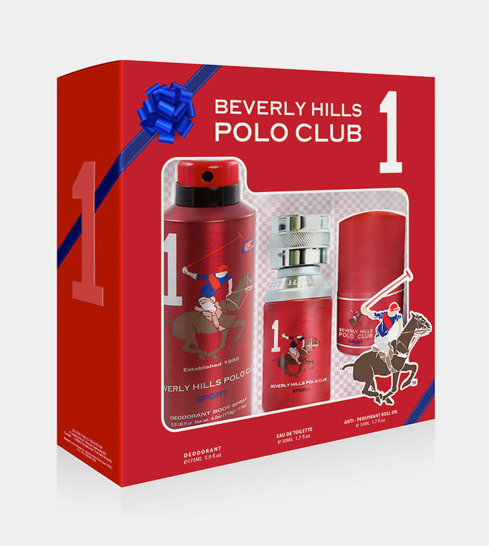 Beverly Hills Perfumes BHPC One Gift Set + Roll On+ Deo for Men Eau de Toilette Spray - 50ml