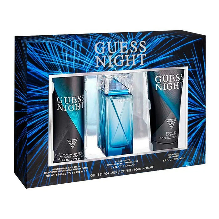 Night 3Pcs Set for Men Eau de Toilette Spray (100ml) by Guess