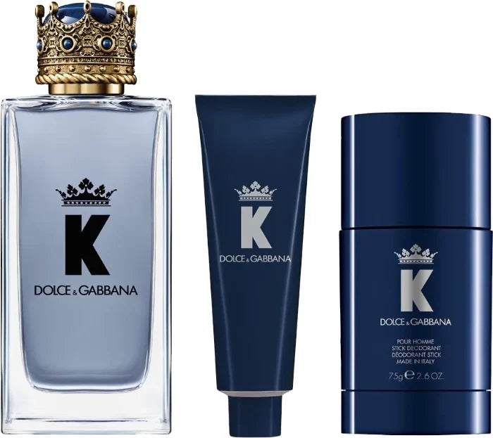 King Men +Shower Gel+Deo Stick Set Eau de Toilette Spray (100ml) by Dolce & Gabbana