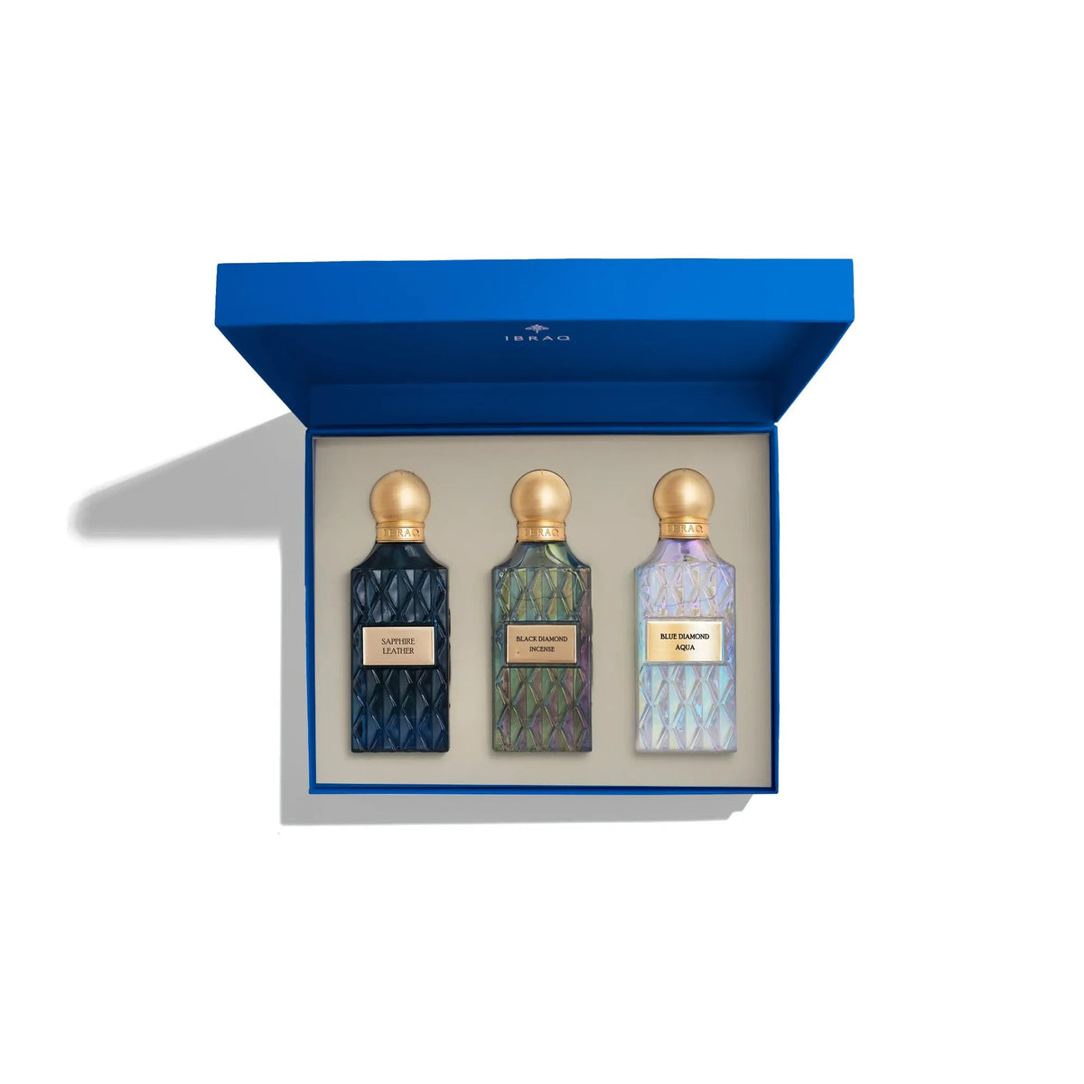 Diamond Blue Gift Set 3× by Ibraq, 75ml