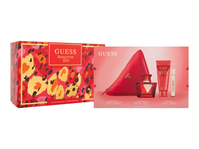 Seductive Red 3Pcs Bag Set for Women by Guess - Eau de Toilette Spray, 75ml