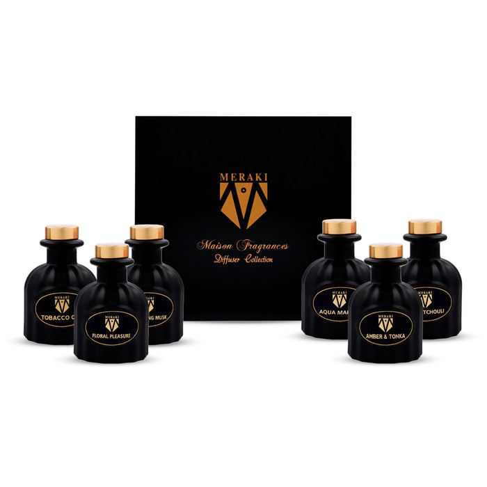 Maison Fragrances Diffuser Collection 6* Set by Meraki, 50ml