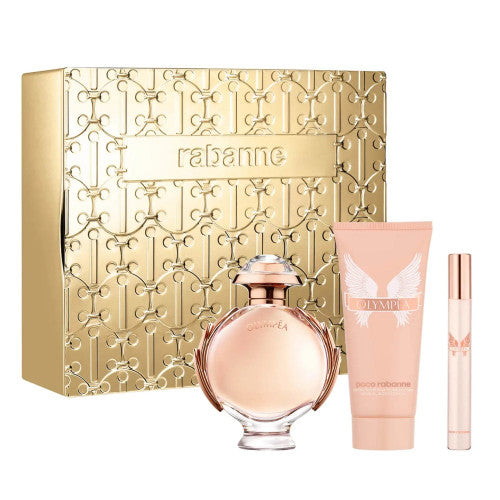 Paco Rabanne Olympea + Bdl+ 3Pcs Set Eau de Parfum Spray - 80ml