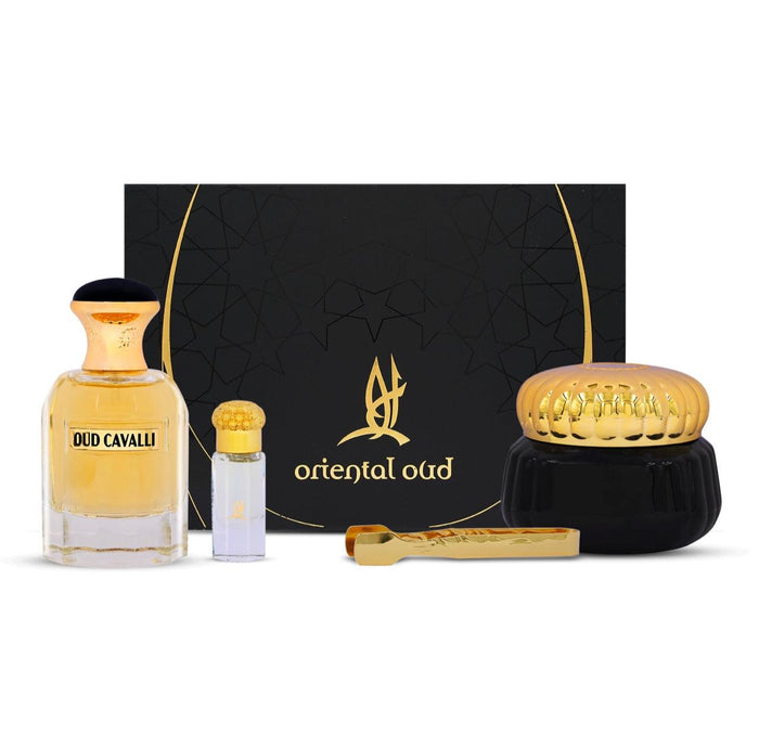 Oriental Oud Cavali 4Pcs Set Eau de Parfum Spray, 80ml