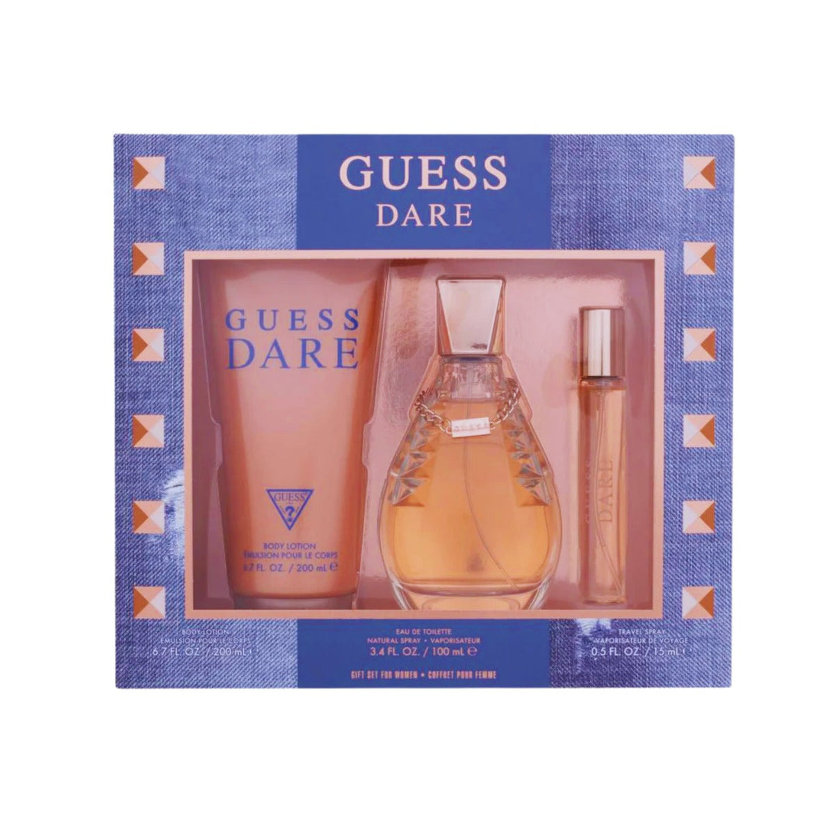 Dare 3 Pcs Set for Women by Guess - Eau de Toilette Spray, 100ml