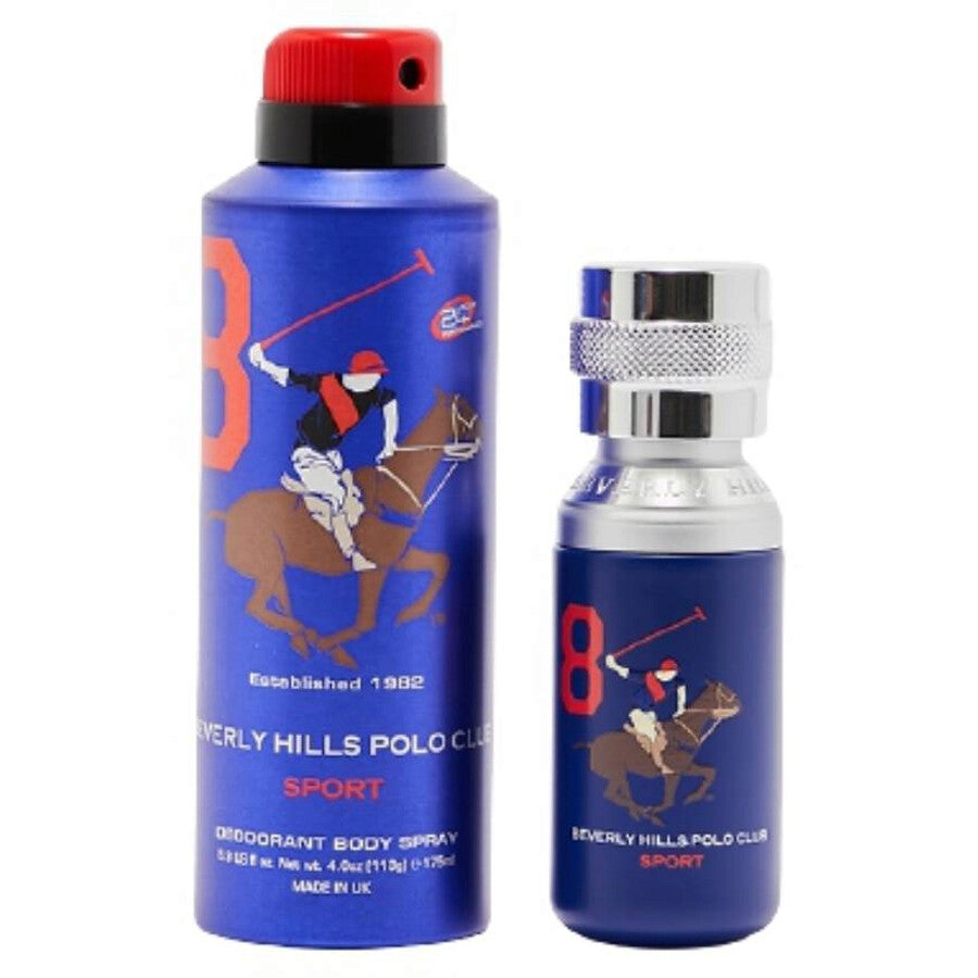 Beverly Hills Perfumes BHPC Eight Gift Set Sport + Deo for Men Eau de Toilette Spray - 50ml