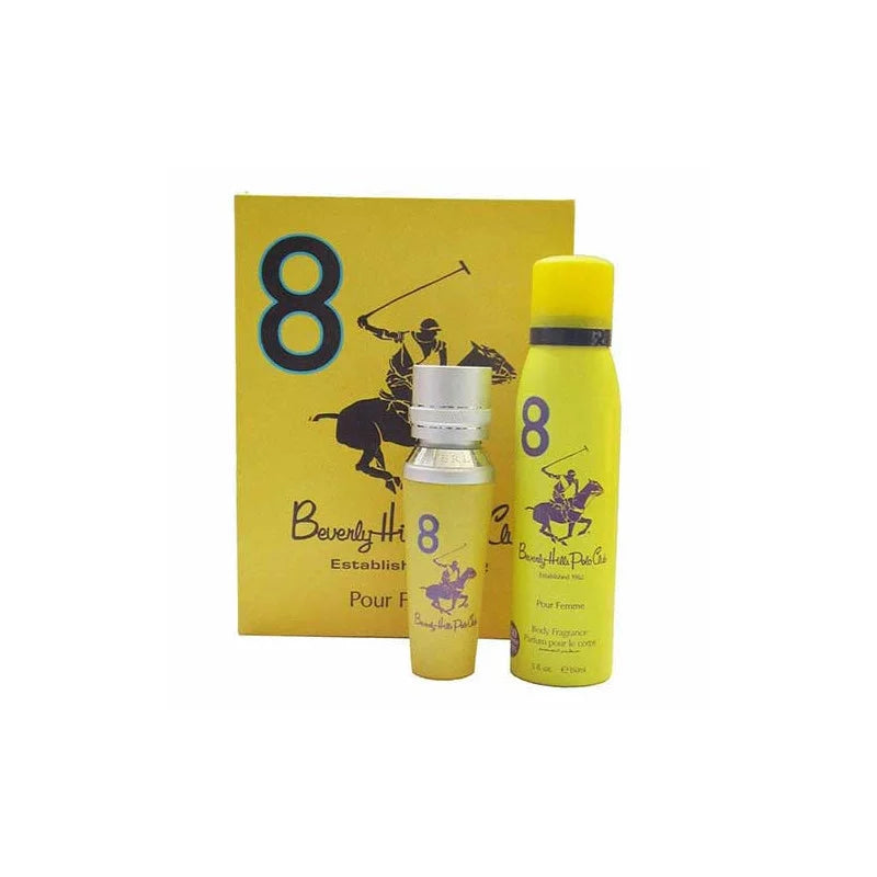 BHPC Eight Gift Set + Deo for Women by Beverly Hills Perfumes - Eau de Parfum Spray, 50ml