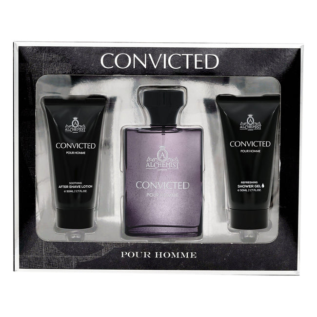 Alchemist London Convicted 3Pcs Gift Set for Men - Eau de Parfum Spray 100ml
