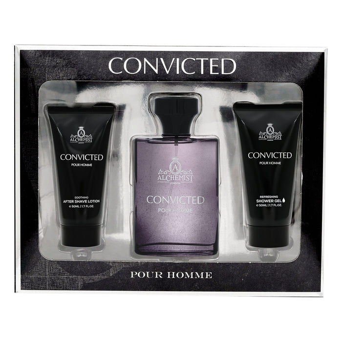 Alchemist London Convicted 3Pcs Gift Set for Men - Eau de Parfum Spray 100ml