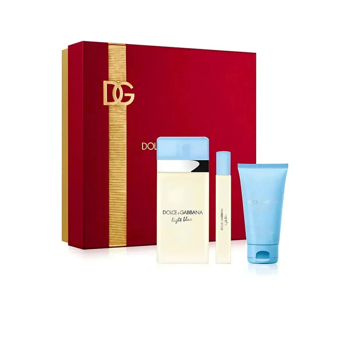 Light Blue 3Pcs Set for Women Eau de Toilette Spray (100ml) by Dolce & Gabbana