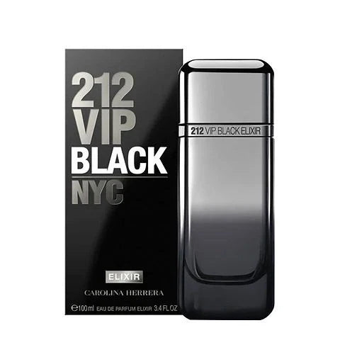 212 Vip Black Elixir for Men Eau de Parfum Spray (100ml) by Carolina Herrera