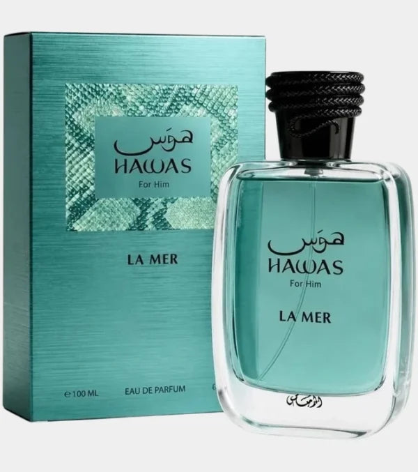 Hawas La Mer for Men by Rasasi - Eau de Parfum Spray, 100ml