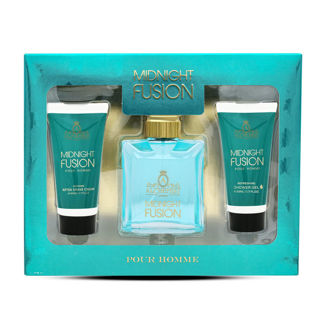 Alchemist London Midnight Fusion 3Pcs Gift Set for Men - Eau de Parfum Spray 100ml
