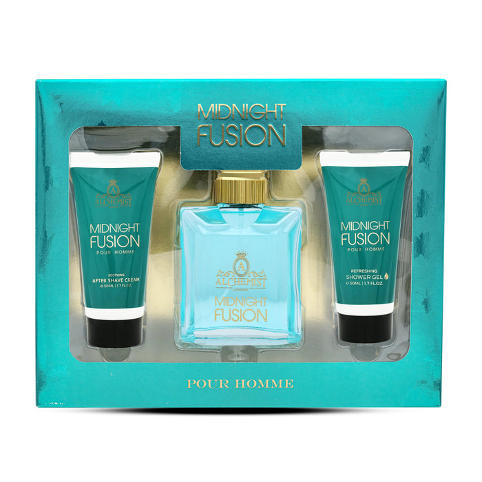 Alchemist London Midnight Fusion 3Pcs Gift Set for Men - Eau de Parfum Spray 100ml