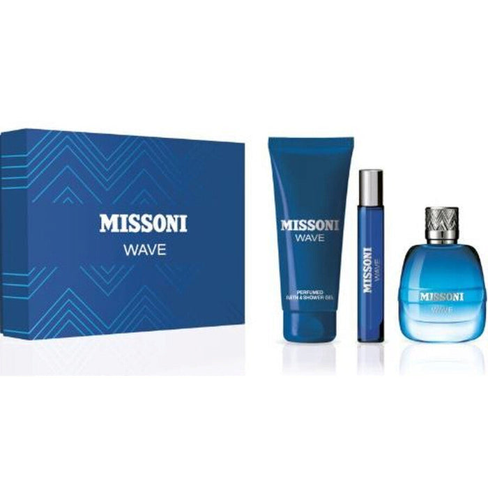 Wave 3Pcs Set for Men by Missoni - Eau de Toilette Spray, 100ml