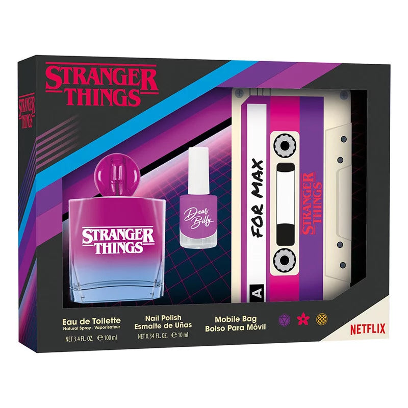 Stranger Things + Nail Polish+Mobile Bag Set by Air-Val - Eau de Toilette Spray, 100ml
