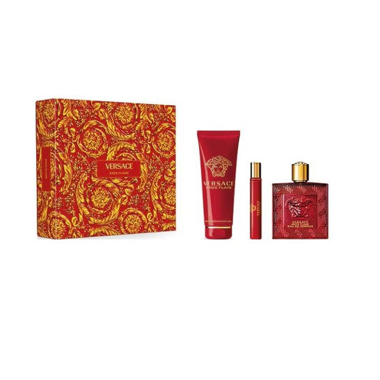 Eros Flame 3Pcs set by Versace - Eau de Parfum Spray, 100ml