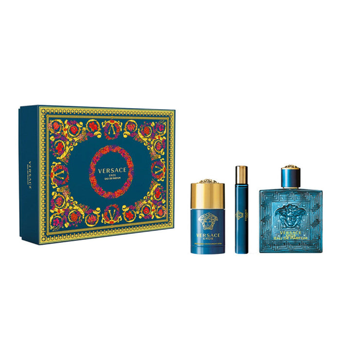Eros 3Pcs Set for Men by Versace - Eau de Parfum Spray