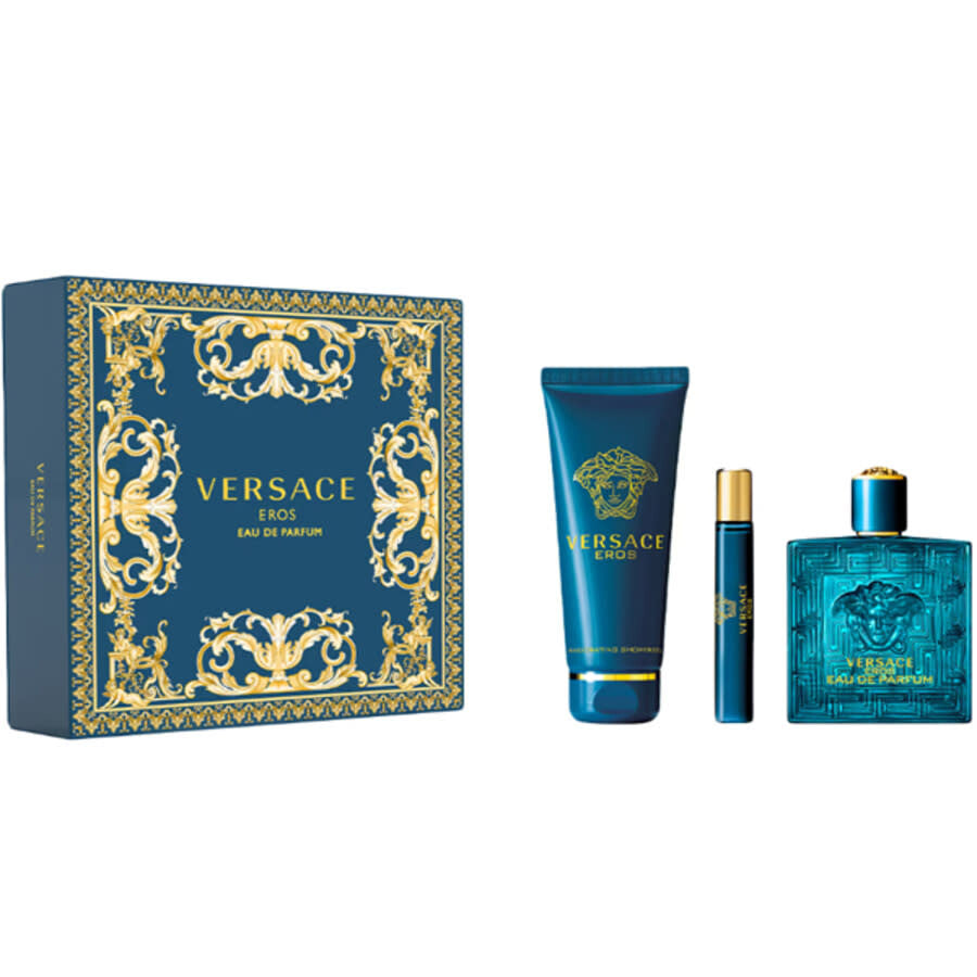 Eros 3 Pcs Set for Men by Versace - Eau de Parfum Spray